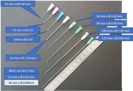 1x Nadel / Kanüle 40mm x ø 0.80 mm