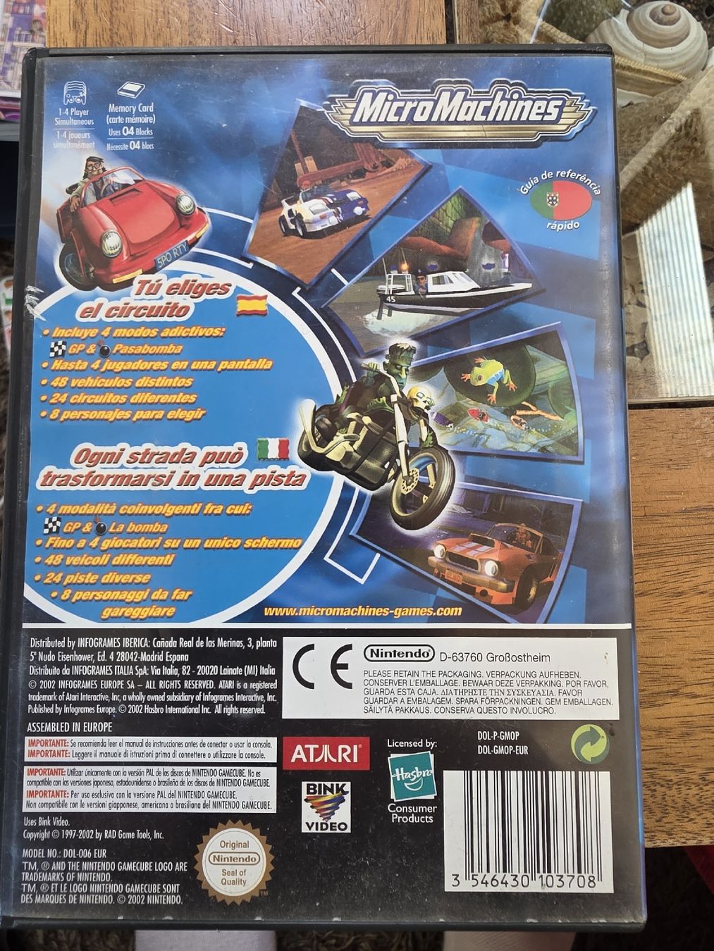 Nintendo Giochi: Jeu Micro Machines Nintendo GameCube version PAL complet – Usato da Conthey venduto da VSwissPlugs_gaming 1