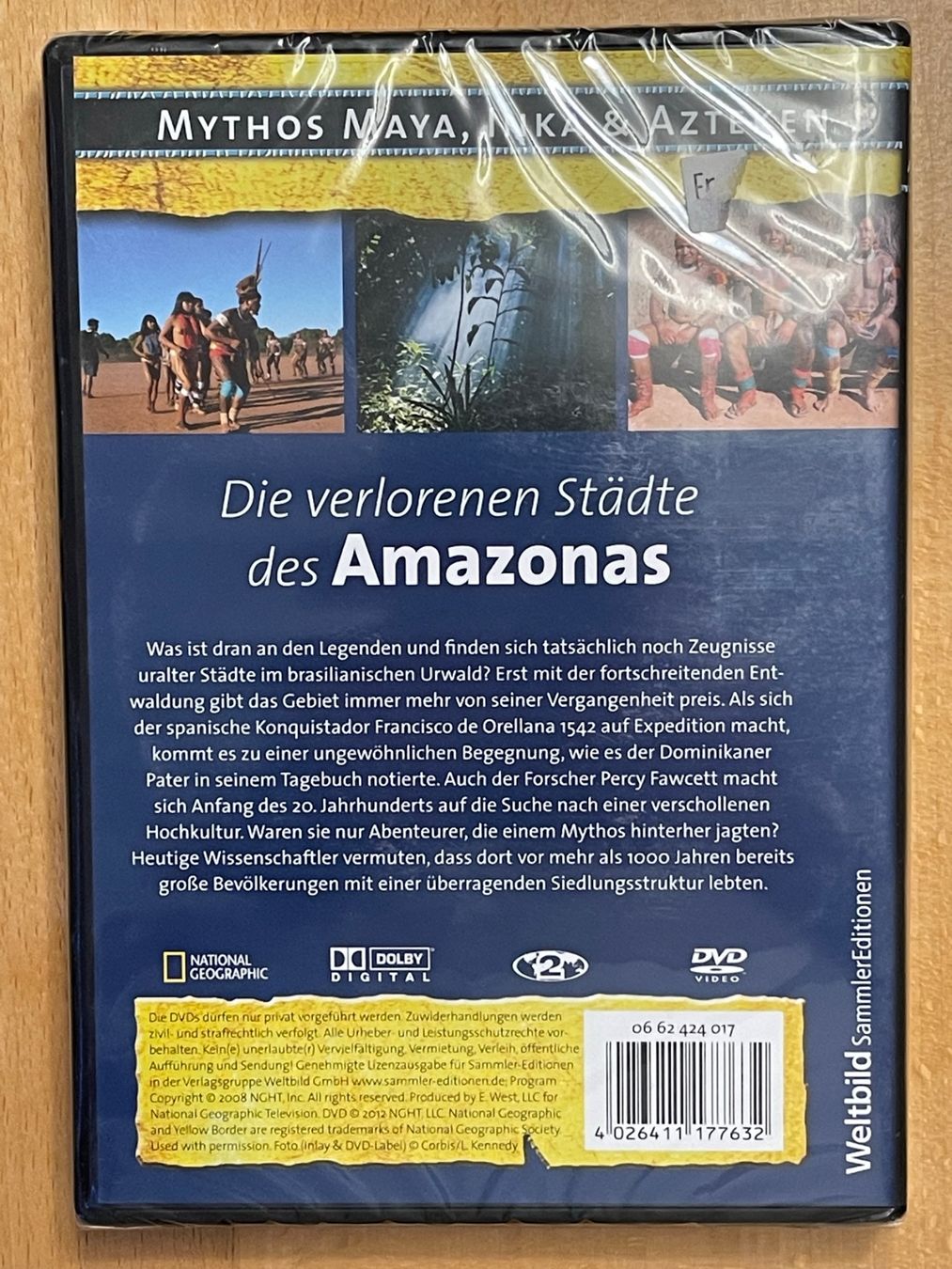 Tutti i DVDs: Die verlorenen Städte des Amazonas – Nuovo e nell'imballaggio originale da Rüti ZH venduto da alumedien 1
