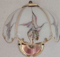 Elegante Wandlampe mit Blumenmuster - Vintage