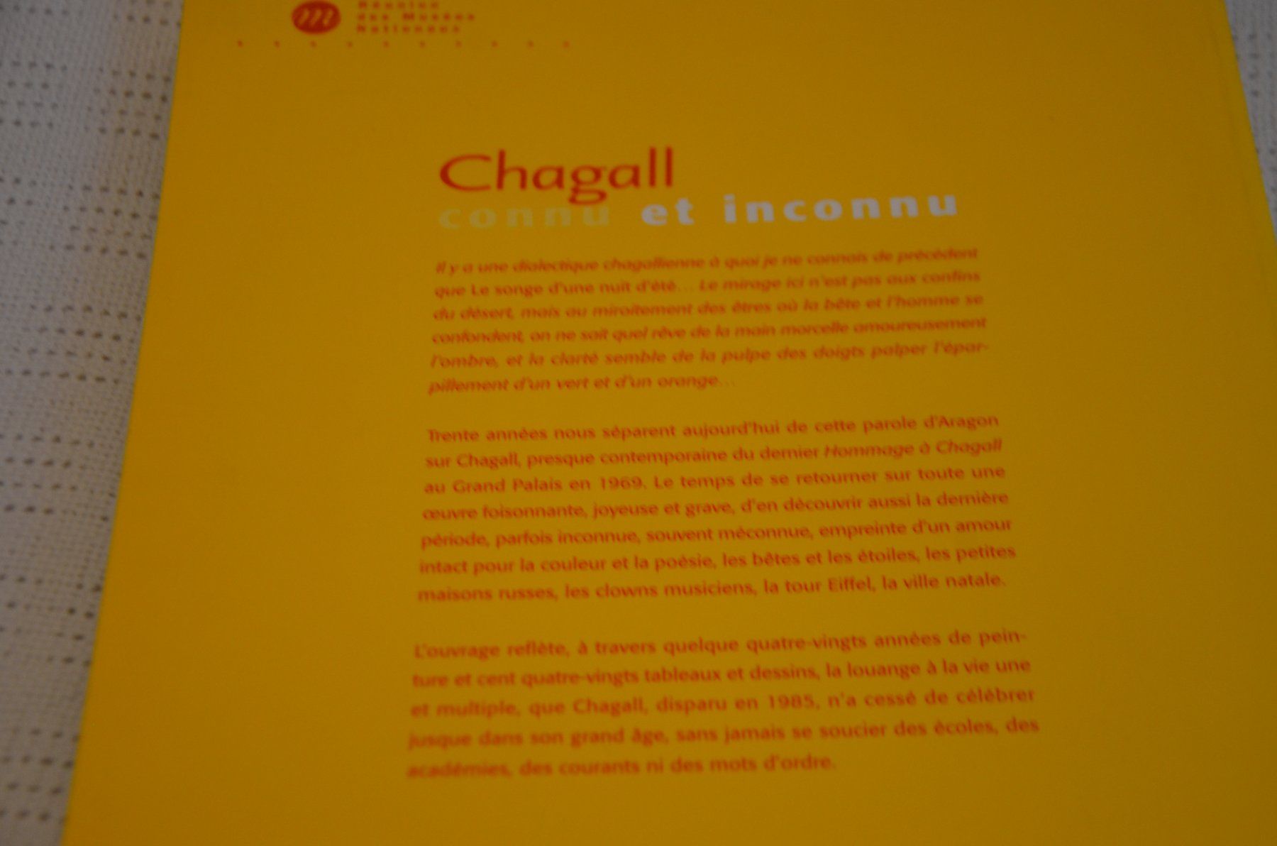 Livres: BUCH CHAGALL – D'occasion à Chiasso par Dolly015 1