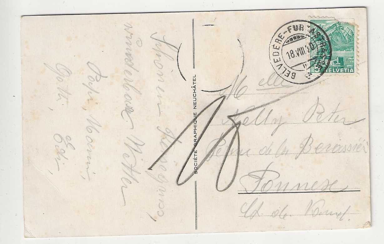 Cartoline postali: Postauto, 1940 – Usato da Spiez venduto da Niesen20 1