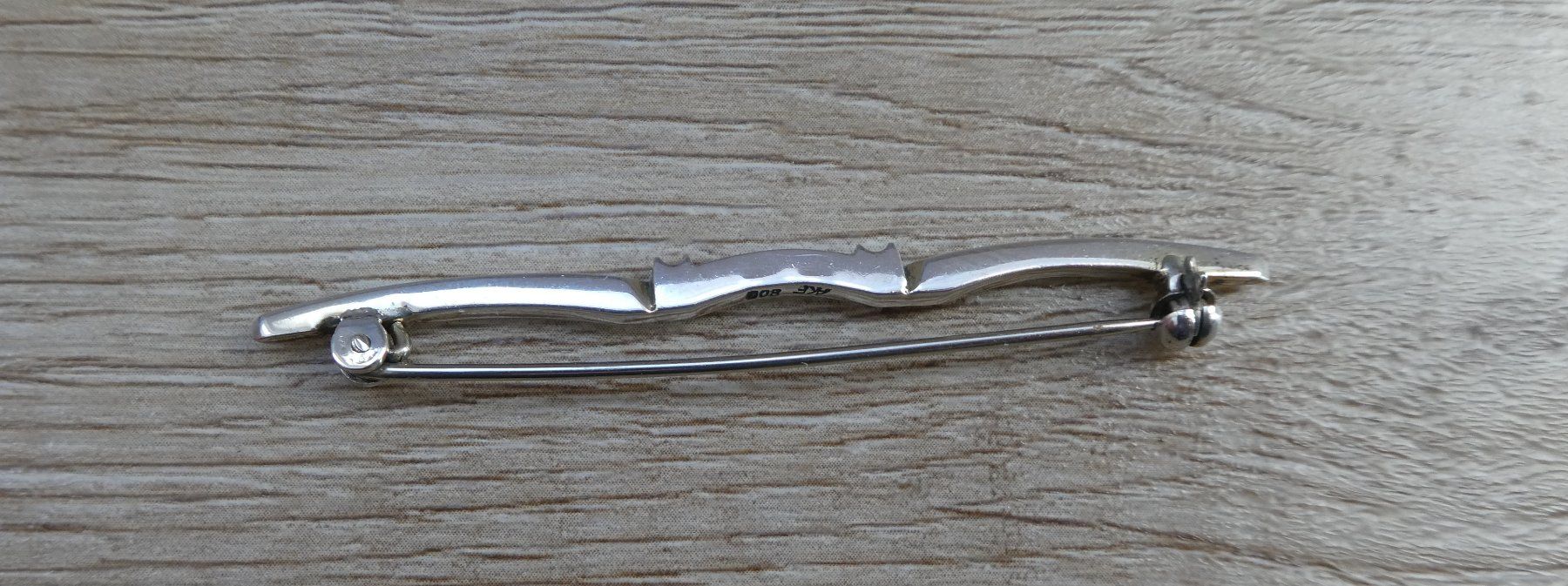 Spille & Fermagli: antike Brosche AKF 800 Silber 5 Steine Anstecknadel – Usato da Frauenfeld venduto da dhour 2