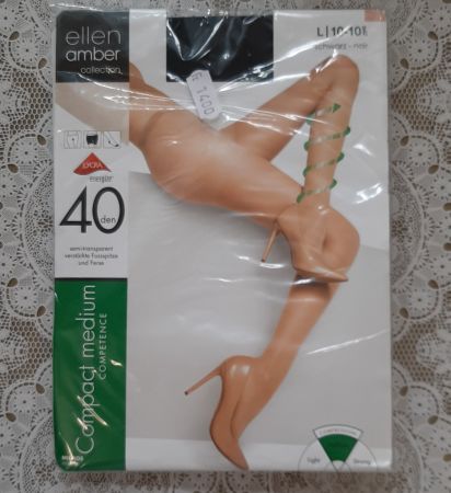 Ellen Amber Compact Medium Strumpfhose 40den Gr.L Schwarz