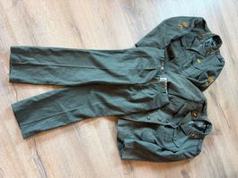 Uniforme militaire suisse veste et pantalon gris vert