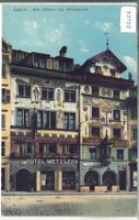 Luzern - Âlte Häuser am Weinmarkt - Litho