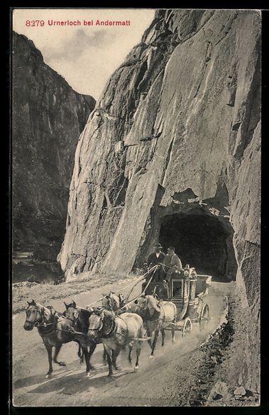 Cartes postales: Andermatt, Urnerloch, Postkutsche verl – D'occasion à Berlin par bartko-reher