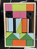 Holz-Bausteinwagen für Kinder