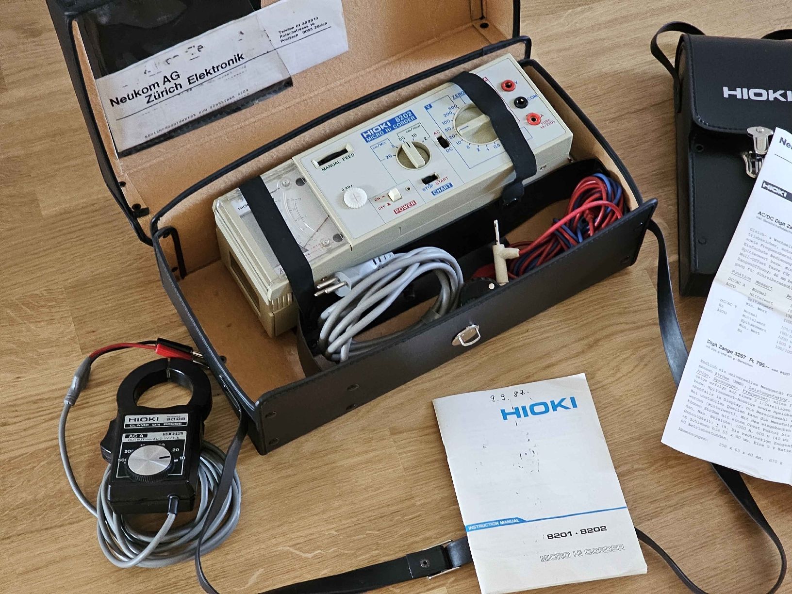 Misurare: HIOKI 8202 MICRO HI CORDER mit Zange 9008 – Usato da Baden venduto da rob_grh6