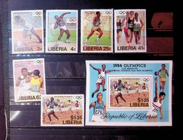 AFRIQUE LIBÉRIA BLOCS+TIMBRES NEUFS** 1984. COTE 16.50/JU40