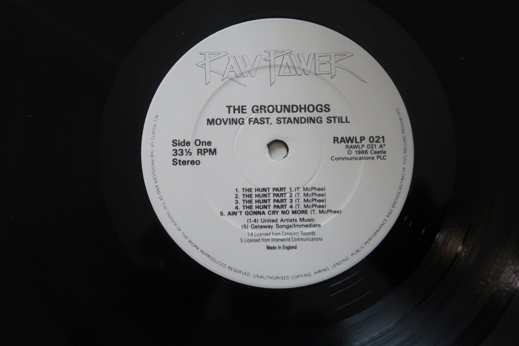 Dischi in vinile: THE GROUNDHOGS - MOVING FAST - STANDING STILL - 2x VINYL LP – Usato da Basel venduto da Patiscat 3
