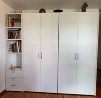 Doppel-Schrankbett / 2 Klappbetten 90x200 mit Schrankwand