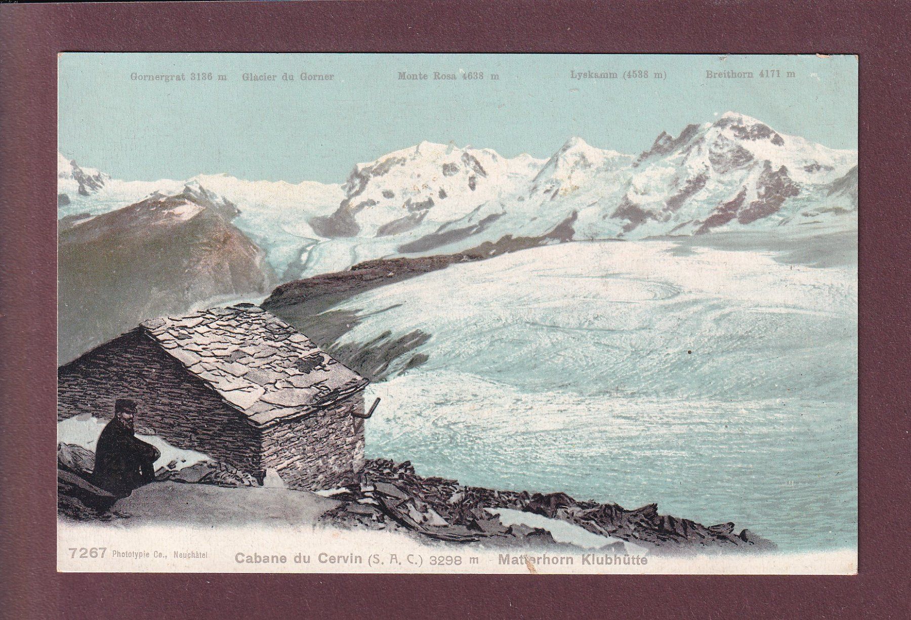 Cartoline postali: Cabane du CERVIN / MATTERHORN Klubhütte – Usato da Pully venduto da nicecards