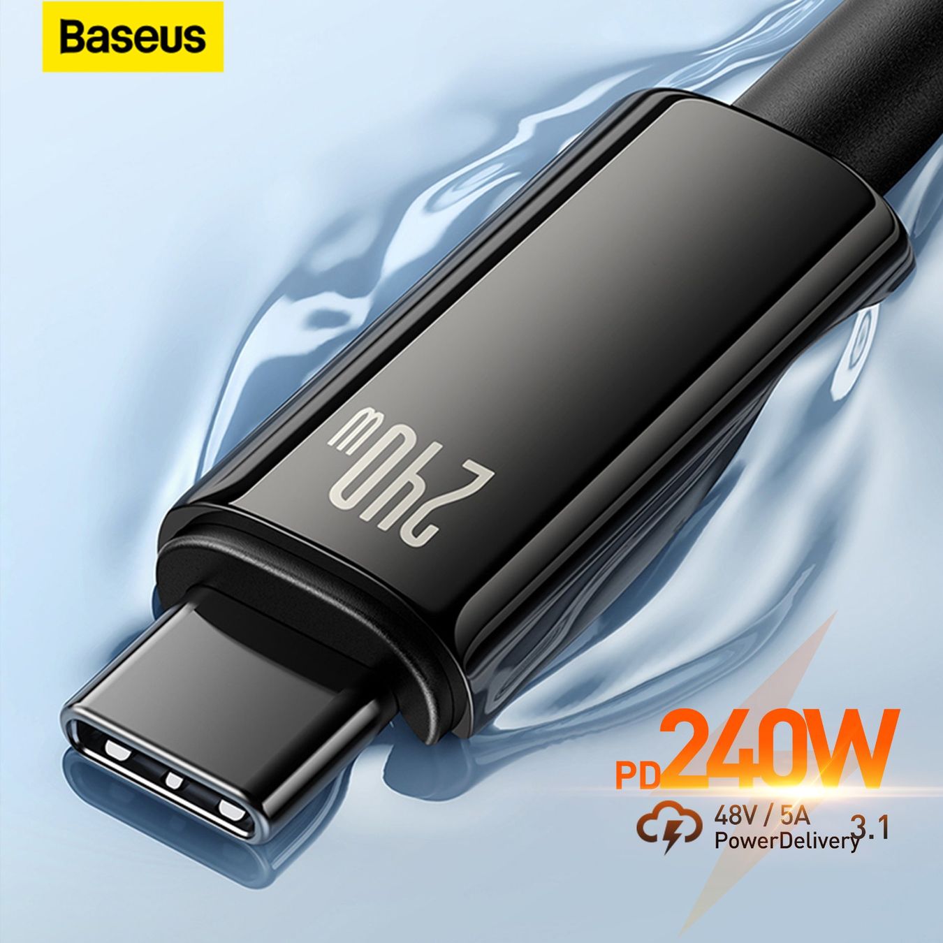 Baseus Cavi: Baseus 240W USB Typ C Datenkabel Ladekabel Fast Charge, 2m – Nuovo e nell'imballaggio originale da Romanshorn venduto da pfimex