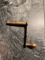 Antike Messing Kurbel, Handkurbel, Uhr? Grammophon?