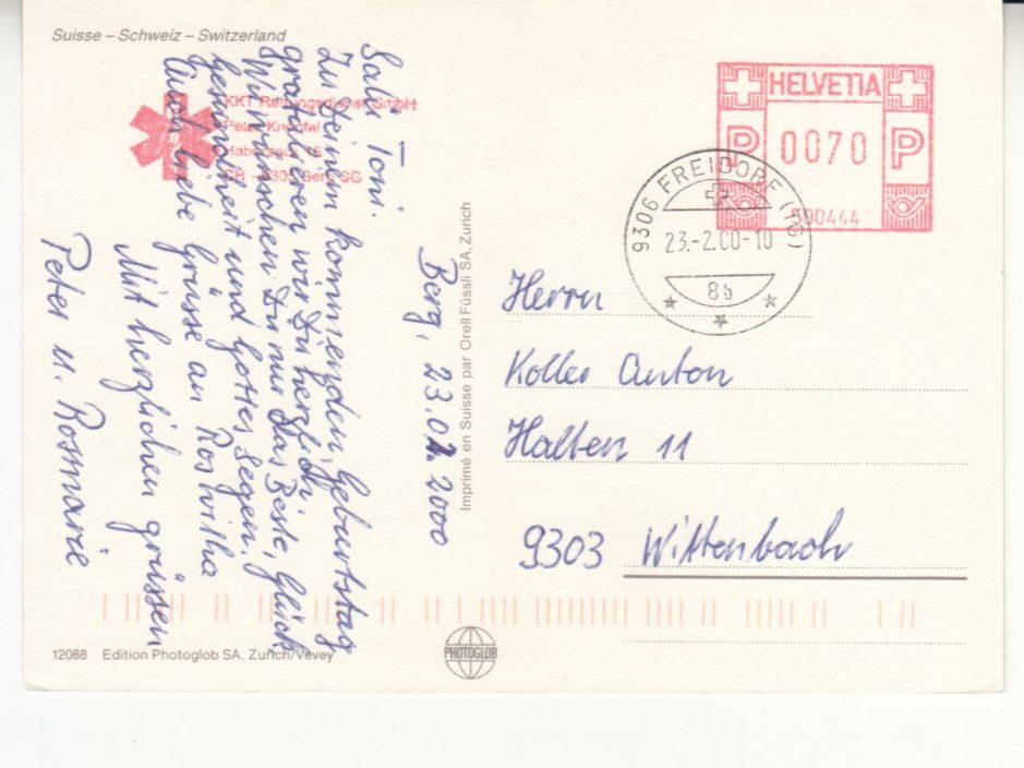 Cartoline postali: Vaudoises Alp 2000 – Usato da Bürglen TG venduto da StampGraf 1