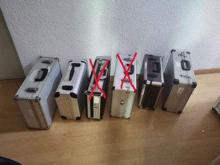Diverse Aluminium Werkzeugkoffer (4 Stück)