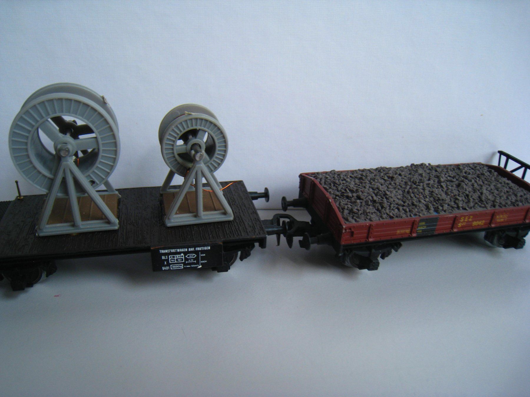 Modelleisenbahnen: Ruco BLS-Bauzugwagen Set 10 teilig, AC, oder DC   4001 – Gebraucht aus Buchs ZH von swiss-train 8