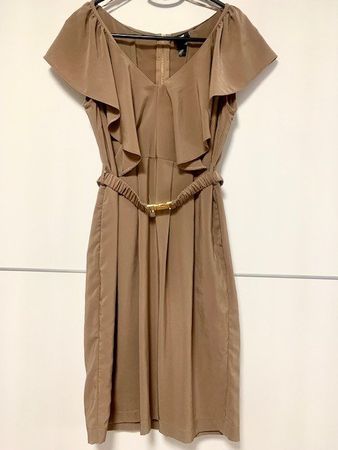 Kleid, Champagner, Cocktailkleid, beige, Sommerkleid•Gr.36•S