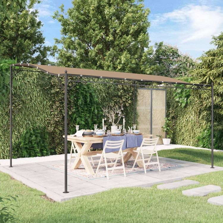 Willood Garten Pavillon 2x2,3m Anthrazit - Wetterfeste Pergola Mit Stahlrahmen