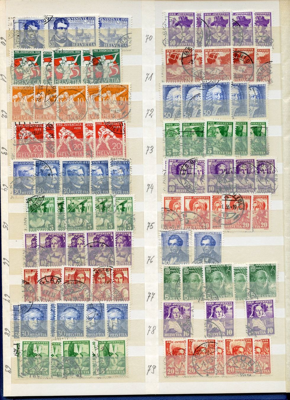 Alle Briefmarken: 1 Sammlung Pro Juventute – Gebraucht aus Steffisburg von Sorbas 3