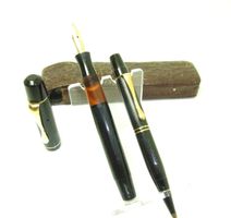 30er J. ARISTOKRAT Guilloche Füllfederhalter & Bleistift