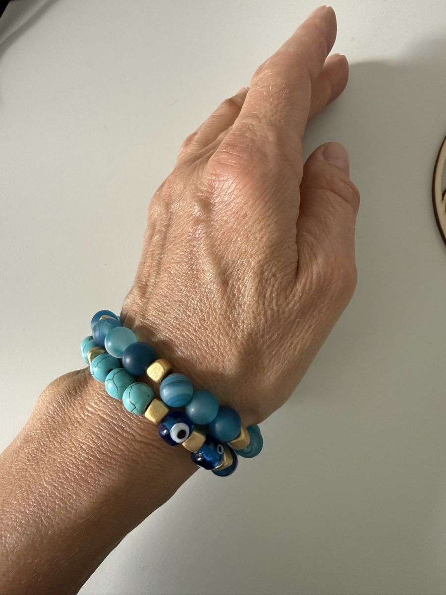 Bracelets: Armbänder 2er Set, türkisgrün  – Neuf (Voir description) à Stansstad par InStyle8 1