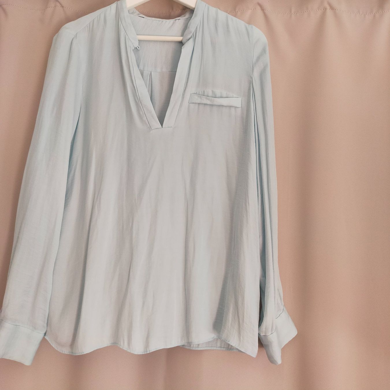 Zara Blusen: Bluse von Zara, Hellblau, Gr. S – Gebraucht aus Zürich von cas_9jbv