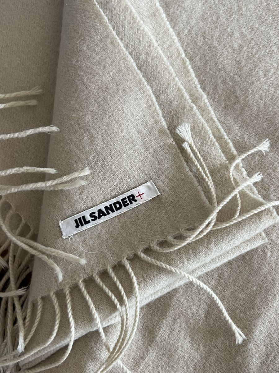 Jil Sander Foulard & Sciarpe: Jil Sander+ Scarf - Ivory Wool  170x70cm – Usato da Zürich venduto da ralph__
