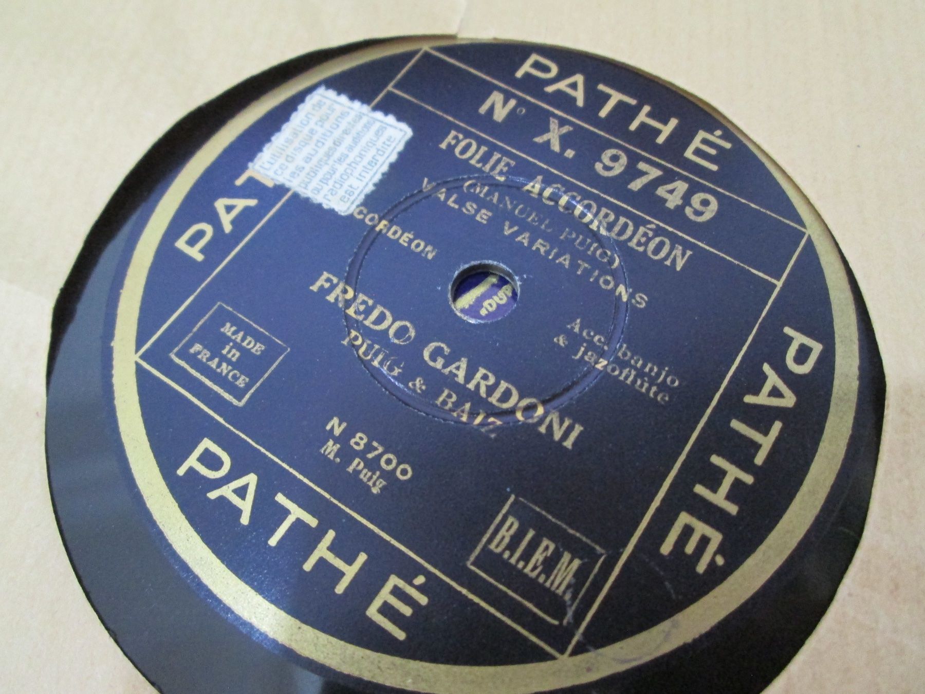 Schallplatten: DISQUES 78 TOURS – Gebraucht aus Lausanne von Leag 9