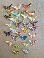 30 kleine Origami Schmetterlinge  - versch. Grössen