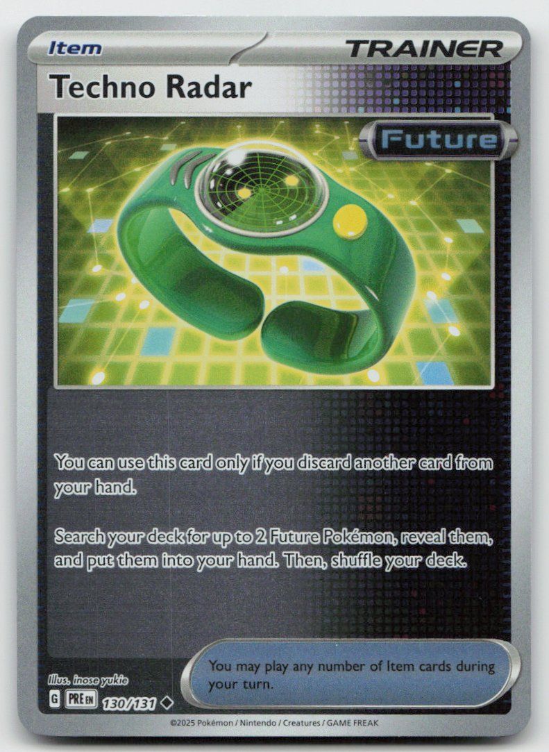 Pokémon Carte collezionabili: Pokemon Techno Radar Reverse 052/131 PRE EN 2025 – Usato da Lugano venduto da VlaseCard