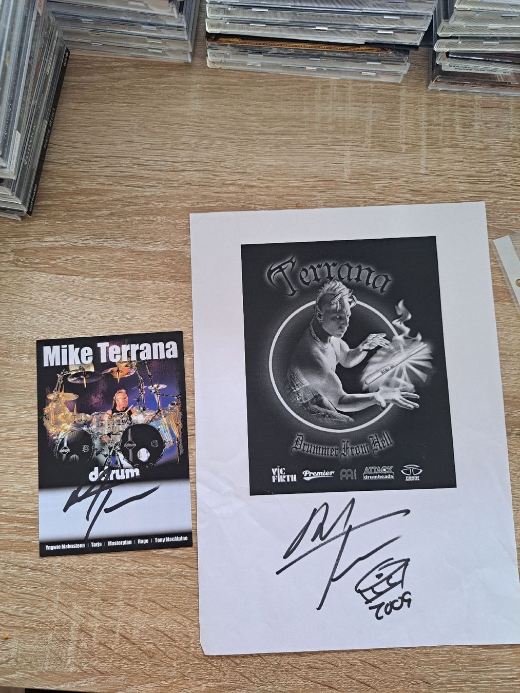 Autografi: Mike Terrana original Autogramme – Nuovo (secondo la descrizione) da Sierre venduto da ronhextall