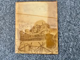 Antikes Foto unter Glas, ca. 1900
