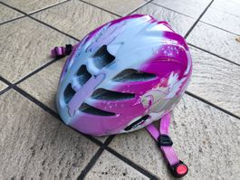 Kinderhelm Uvex pink Einhorn Grösse 47-52 gebraucht
