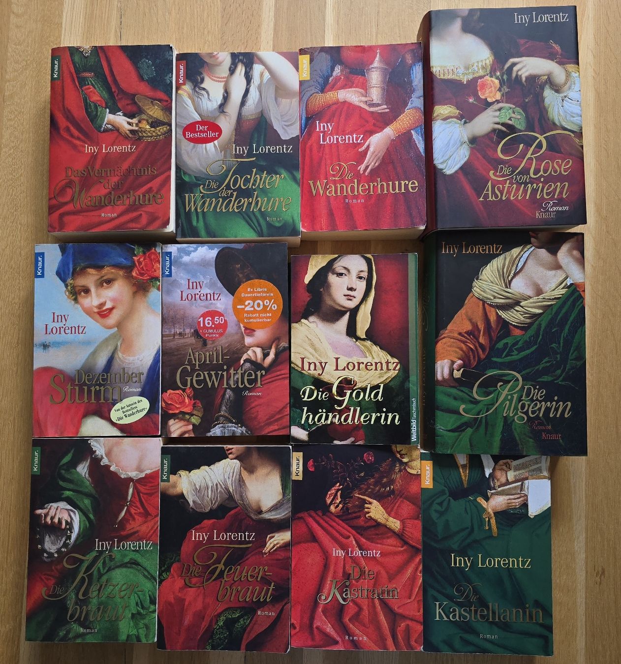 Bücher: 12 Bücher von Iny Lorentz  – Gebraucht aus Saland von kar_gt2x