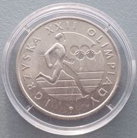 POLEN - 20 ZŁOTYCH 1980 - OLYMPIADE MOSKAU - SCHÖN IN KAPSEL