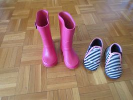 Kinder Gummi-Stiefeli /Hausschuhe /Gr. 23
