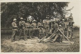 Militär Radgürtel-Kanone Geschütz 4 Motiv 1925 sehr gut erha
