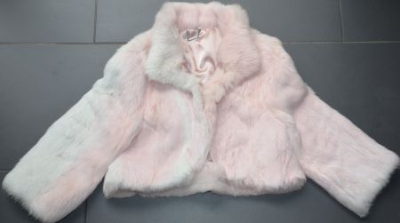 Jacke Kaninchenfell / Veste-Boléro MNG fourrure de lapin S/M