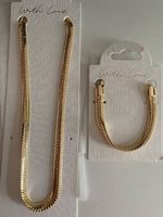 Tchibo Damen Kette Gold Messing Kette & Armband