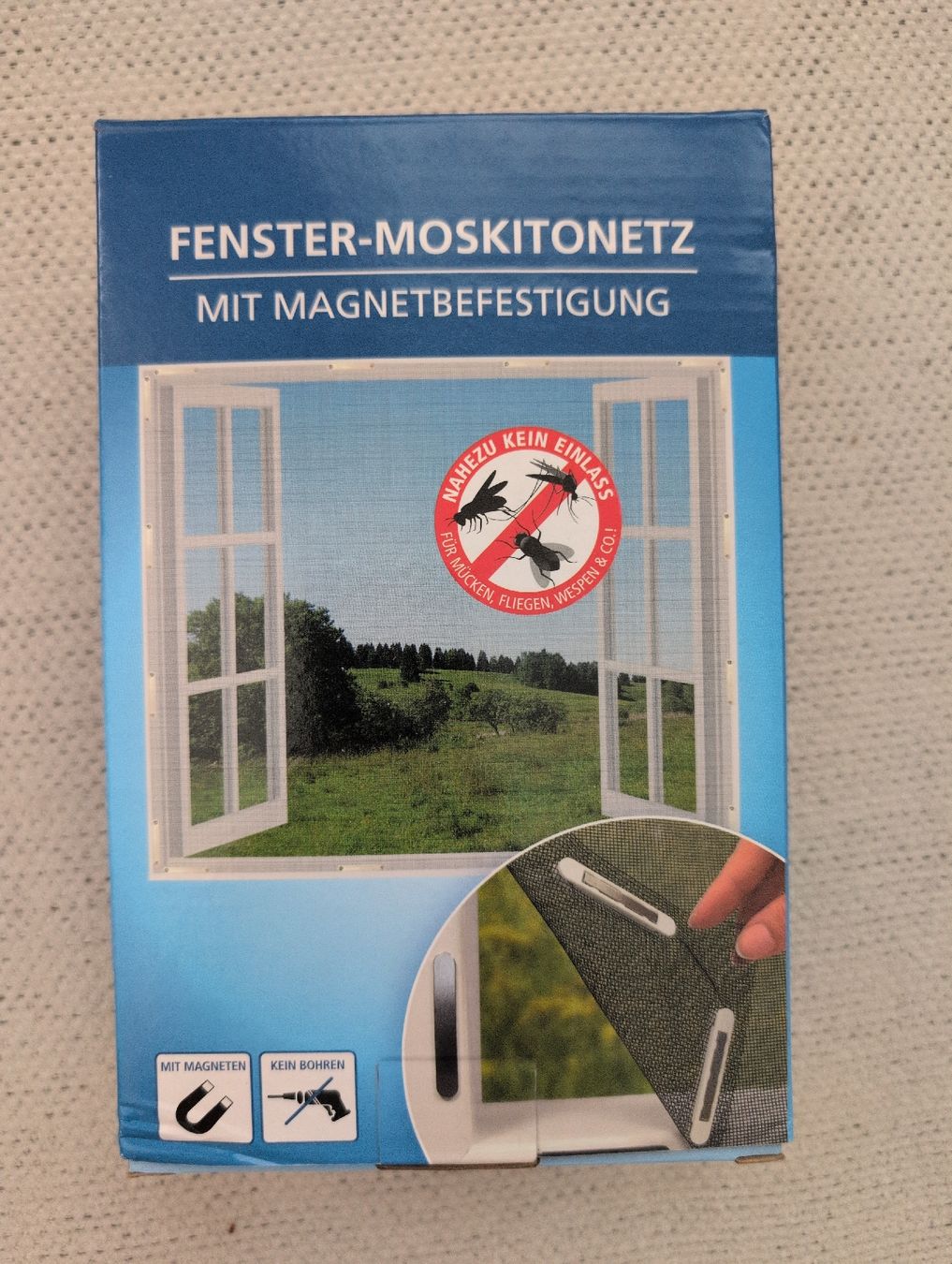 Altro per la casa: Fenster-Moskitonetz mit Magnetbefestigung schwarz – Nuovo e nell'imballaggio originale da Eglisau venduto da van_td5w