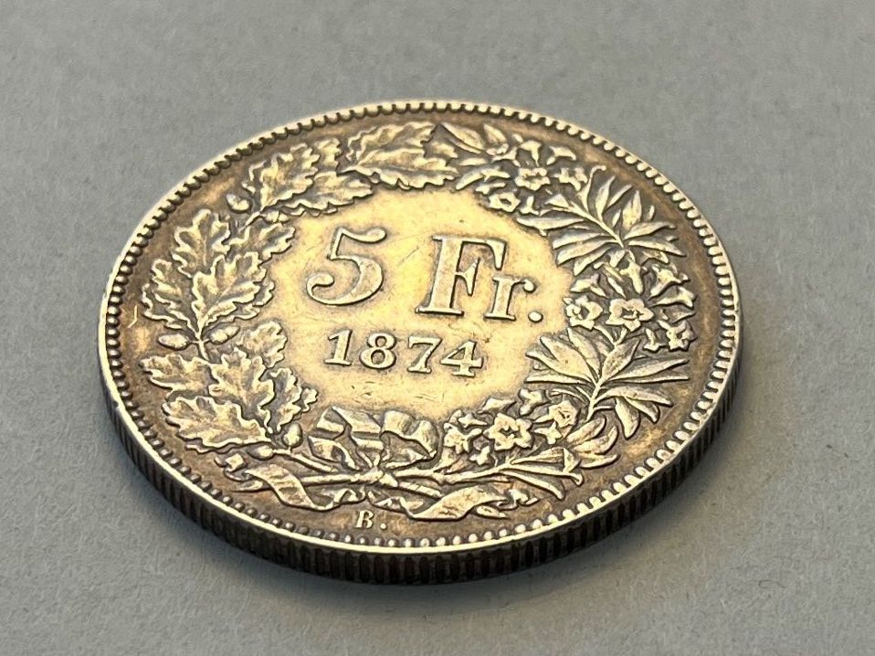 Toutes les monnaies: 5 Franken 1874 B. – D'occasion à Tägerwilen par Beata1sager 7