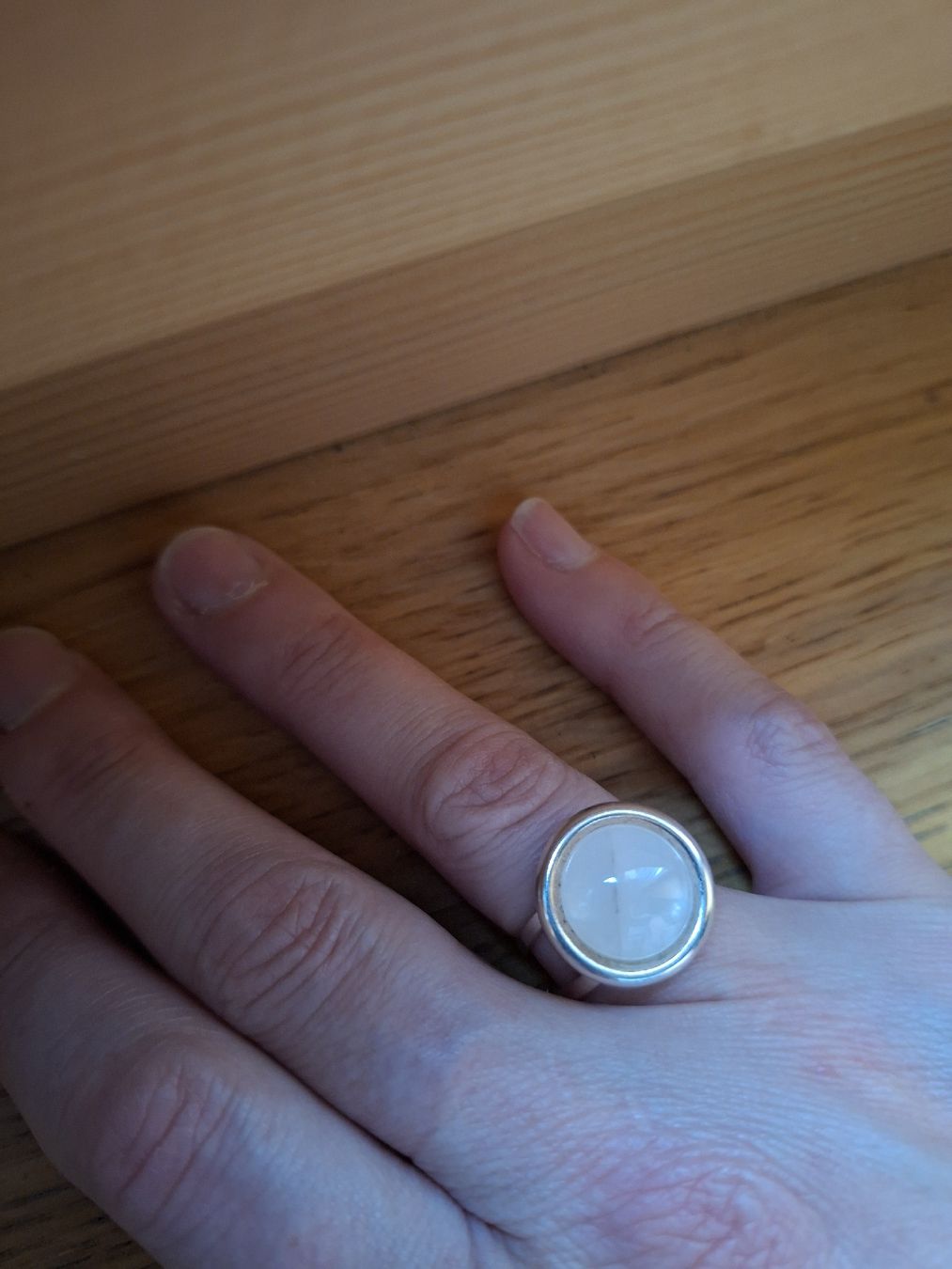 Anelli: Bague ajustable argentée avec quartz rose – Nuovo (secondo la descrizione) da Gumefens venduto da izalala 3