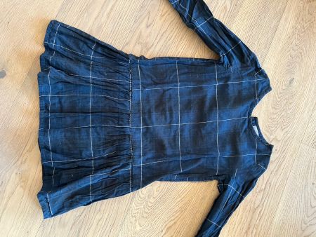 Kleid langärmlig, dezent kariert von Creamie in Grösse 122