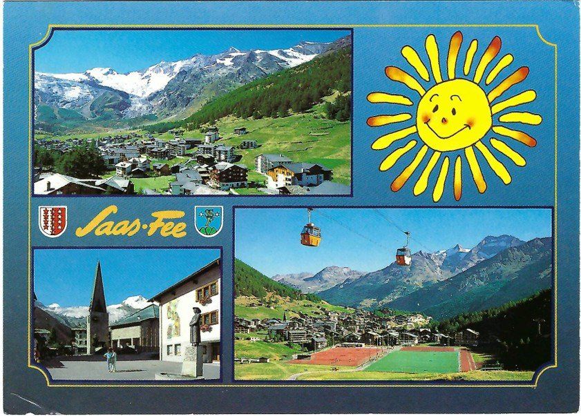 Cartoline postali: AK Saas-Fee, Wallis – Usato da Rheinfelden venduto da wil_m7gh