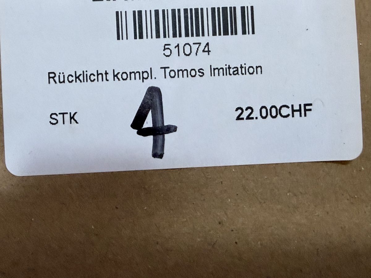 Tomos Parti ricambio per ciclomotori: Mofa Tomos Rücklicht – Nuovo (secondo la descrizione) da Latterbach venduto da Bbutz98 1