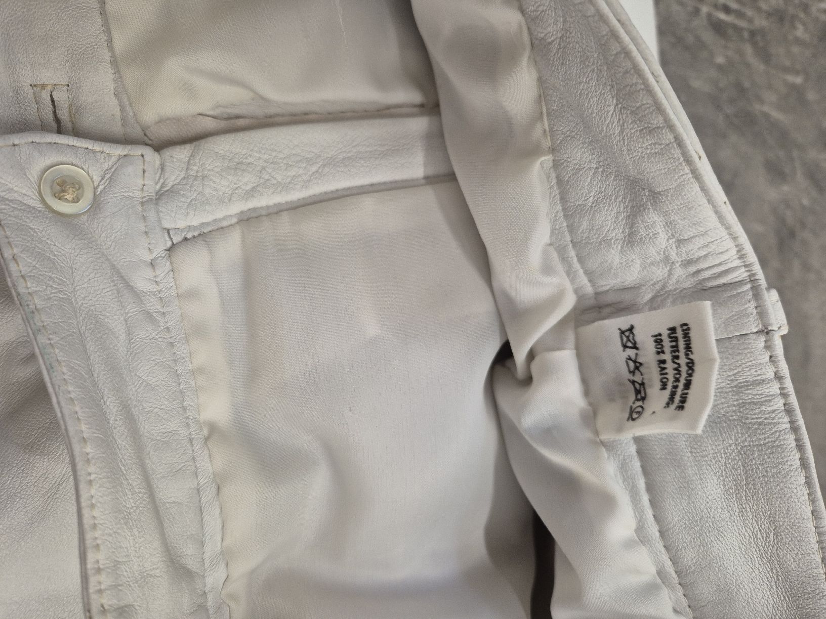 Jeans: Weisse schöne Lederhose, Grösse 40 – Usato da Bern venduto da nan_cqg8 6