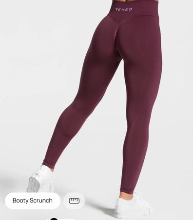 TEVEO Leggings – Größe XS | Farbe: pflaume