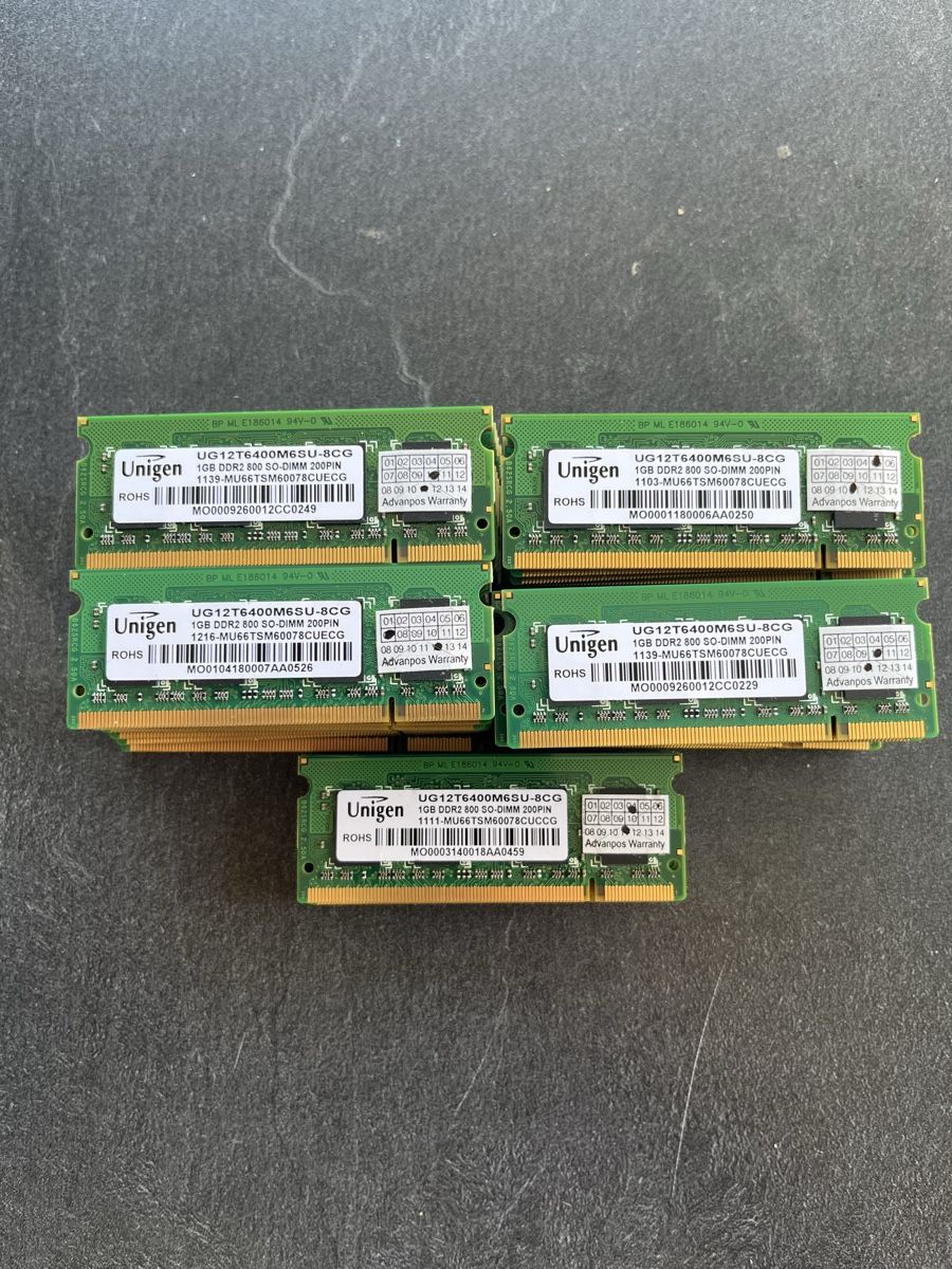 Memoria / RAM: Unigen 44GB DDR2 – Nuovo (secondo la descrizione) da Schindellegi venduto da Mmickeymouse